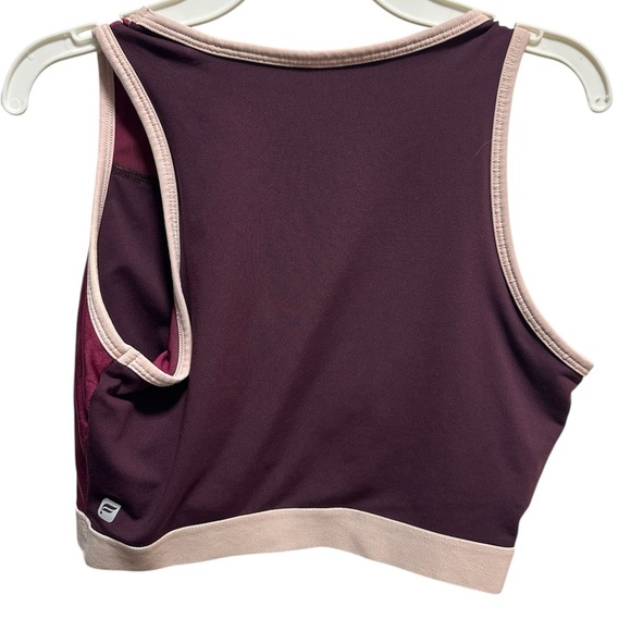 FABLETICS SIZE S MAGENTA AND PLUM CROP TOP SPORTS BRA - Picture 3 of 5